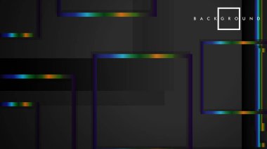 Modern Soyut Vektör Kutusu Arka Plan. renkli degrade şeritler ile. eps 10 şablonu