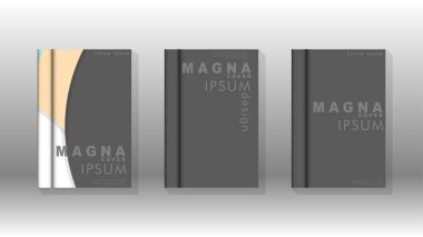 Kurumsal iş yıllık rapor kitap kapağı broşür el ilanı posteri için soyut düşük daire şekil arka plan. Eps10 vektör şablonu