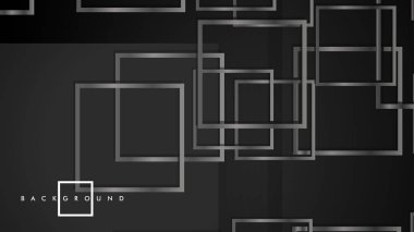 Vektör Modern Soyut Kareler Arka Planlar . siyah ve gri metal renk degradesi ile. eps 10 şablonu
