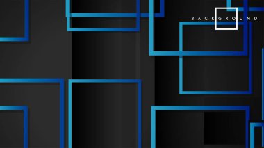 Vektör Modern Soyut Kareler Arka Planlar . siyah yeşil degrade ile. eps 10 şablonu