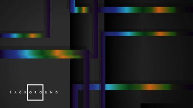 Modern Soyut Vektör Kutusu Arka Plan. renkli degrade şeritler ile. eps 10 şablonu