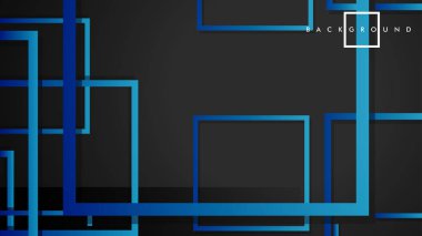 Vektör Modern Soyut Kareler Arka Planlar . siyah yeşil degrade ile. eps 10 şablonu