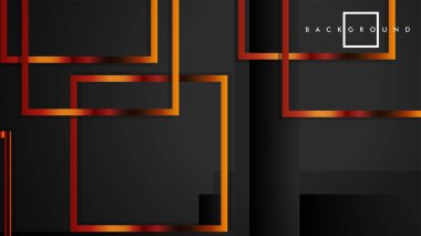 Vektör Modern Soyut Kareler Arka Planlar . siyah ve metal renk degradesi ile. eps 10 şablonu
