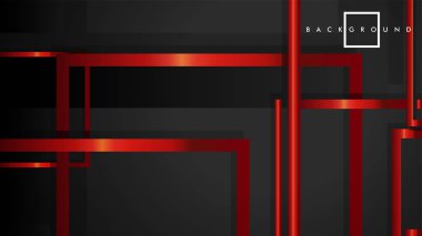 Vektör Modern Soyut Kareler Arka Planlar . siyah ve kırmızı metal renk degradesi ile. eps 10 şablonu