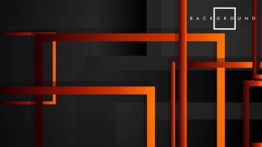 Vektör Modern Soyut Kareler Arka Planlar . siyah kırmızı turuncu degrade ile. eps 10 şablonu