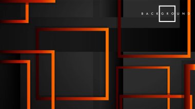 Vektör Modern Soyut Kareler Arka Planlar . siyah kırmızı turuncu degrade ile. eps 10 şablonu