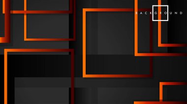 Vektör Modern Soyut Kareler Arka Planlar . siyah kırmızı turuncu degrade ile. eps 10 şablonu