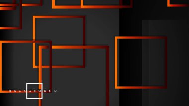 Vektör Modern Soyut Kareler Arka Planlar . siyah kırmızı turuncu degrade ile. eps 10 şablonu