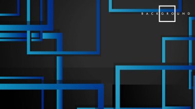 Vektör Modern Soyut Kareler Arka Planlar . siyah yeşil degrade ile. eps 10 şablonu