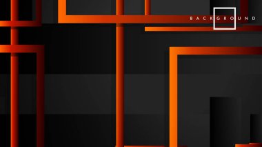Vektör Modern Soyut Kareler Arka Planlar . siyah kırmızı turuncu degrade ile. eps 10 şablonu