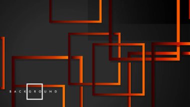 Vektör Modern Soyut Kareler Arka Planlar . siyah kırmızı turuncu degrade ile. eps 10 şablonu