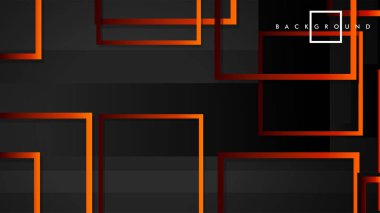 Vektör Modern Soyut Kareler Arka Planlar . siyah kırmızı turuncu degrade ile. eps 10 şablonu