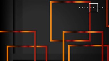 Vektör Modern Soyut Kareler Arka Planlar . siyah ve metal renk degradesi ile. eps 10 şablonu