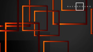 Vektör Modern Soyut Kareler Arka Planlar . siyah kırmızı turuncu degrade ile. eps 10 şablonu