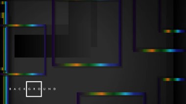 Modern Soyut Vektör Kutusu Arka Plan. renkli degrade şeritler ile. eps 10 şablonu