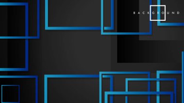 Vektör Modern Soyut Kareler Arka Planlar . siyah yeşil degrade ile. eps 10 şablonu