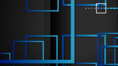 Vektör Modern Soyut Kareler Arka Planlar . siyah yeşil degrade ile. eps 10 şablonu