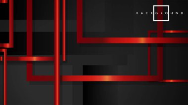 Vektör Modern Soyut Kareler Arka Planlar . siyah ve kırmızı metal renk degradesi ile. eps 10 şablonu