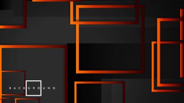 Vektör Modern Soyut Kareler Arka Planlar . siyah kırmızı turuncu degrade ile. eps 10 şablonu