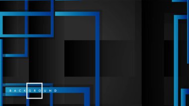 Vektör Modern Soyut Kareler Arka Planlar . siyah yeşil degrade ile. eps 10 şablonu