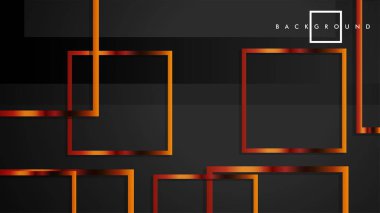 Vektör Modern Soyut Kareler Arka Planlar . siyah ve metal renk degradesi ile. eps 10 şablonu