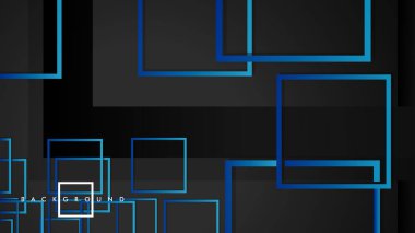 Vektör Modern Soyut Kareler Arka Planlar . siyah yeşil degrade ile. eps 10 şablonu