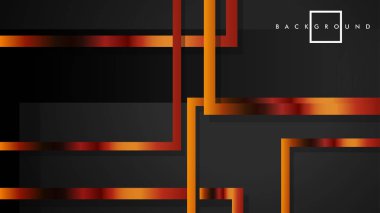 Vektör Modern Soyut Kareler Arka Planlar . siyah ve metal renk degradesi ile. eps 10 şablonu