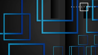 Vektör Modern Soyut Kareler Arka Planlar . siyah yeşil degrade ile. eps 10 şablonu