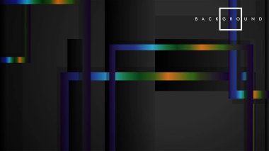 Modern Soyut Vektör Kutusu Arka Plan. renkli degrade şeritler ile. eps 10 şablonu