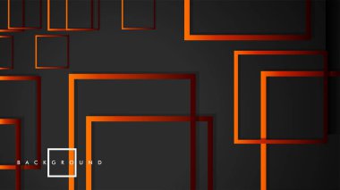 Vektör Modern Soyut Kareler Arka Planlar . siyah kırmızı turuncu degrade ile. eps 10 şablonu