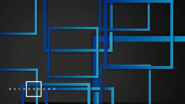 Vektör Modern Soyut Kareler Arka Planlar . siyah yeşil degrade ile. eps 10 şablonu