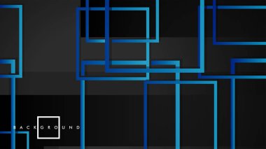 Vektör Modern Soyut Kareler Arka Planlar . siyah yeşil degrade ile. eps 10 şablonu