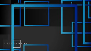 Vektör Modern Soyut Kareler Arka Planlar . siyah yeşil degrade ile. eps 10 şablonu