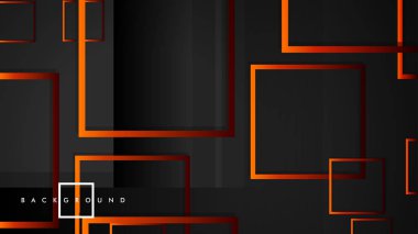 Vektör Modern Soyut Kareler Arka Planlar . siyah kırmızı turuncu degrade ile. eps 10 şablonu