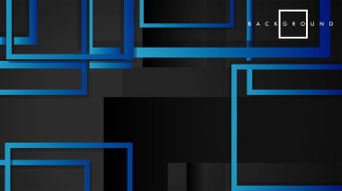 Vektör Modern Soyut Kareler Arka Planlar . siyah yeşil degrade ile. eps 10 şablonu