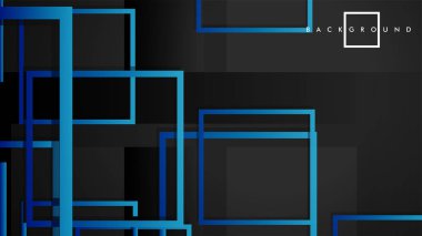 Vektör Modern Soyut Kareler Arka Planlar . siyah yeşil degrade ile. eps 10 şablonu