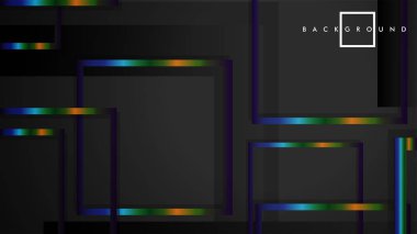 Modern Soyut Vektör Kutusu Arka Plan. renkli degrade şeritler ile. eps 10 şablonu