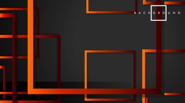 Vektör Modern Soyut Kareler Arka Planlar . siyah kırmızı turuncu degrade ile. eps 10 şablonu