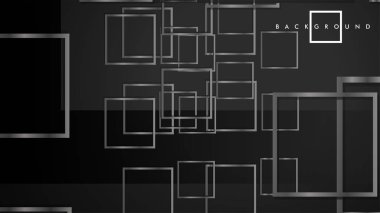 Vektör Modern Soyut Kareler Arka Planlar . siyah ve gri metal renk degradesi ile. eps 10 şablonu