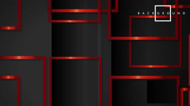 Vektör Modern Soyut Kareler Arka Planlar . siyah ve kırmızı metal renk degradesi ile. eps 10 şablonu