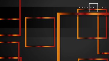 Vektör Modern Soyut Kareler Arka Planlar . siyah ve metal renk degradesi ile. eps 10 şablonu