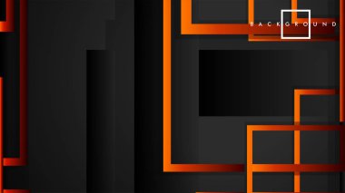 Vektör Modern Soyut Kareler Arka Planlar . siyah kırmızı turuncu degrade ile. eps 10 şablonu