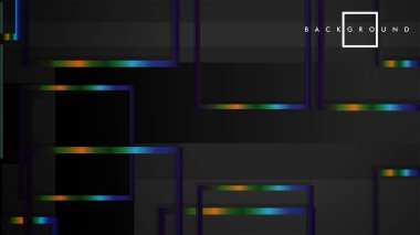 Modern Soyut Vektör Kutusu Arka Plan. renkli degrade şeritler ile. eps 10 şablonu