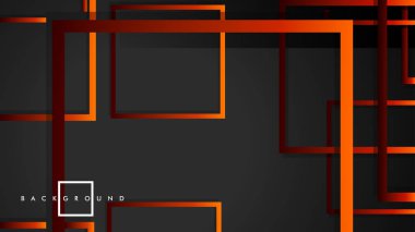 Vektör Modern Soyut Kareler Arka Planlar . siyah kırmızı turuncu degrade ile. eps 10 şablonu