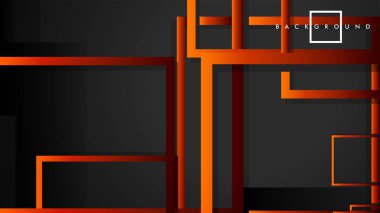 Vektör Modern Soyut Kareler Arka Planlar . siyah kırmızı turuncu degrade ile. eps 10 şablonu