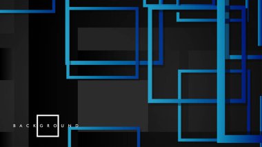 Vektör Modern Soyut Kareler Arka Planlar . siyah yeşil degrade ile. eps 10 şablonu