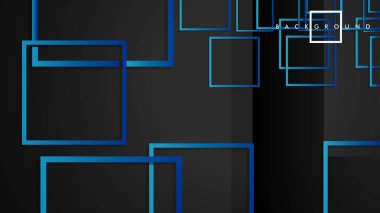 Vektör Modern Soyut Kareler Arka Planlar . siyah yeşil degrade ile. eps 10 şablonu