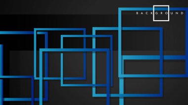 Vektör Modern Soyut Kareler Arka Planlar . siyah yeşil degrade ile. eps 10 şablonu