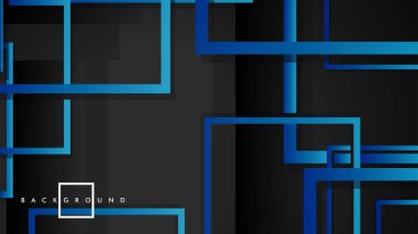 Vektör Modern Soyut Kareler Arka Planlar . siyah yeşil degrade ile. eps 10 şablonu