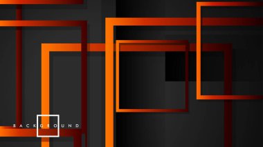 Vektör Modern Soyut Kareler Arka Planlar . siyah kırmızı turuncu degrade ile. eps 10 şablonu